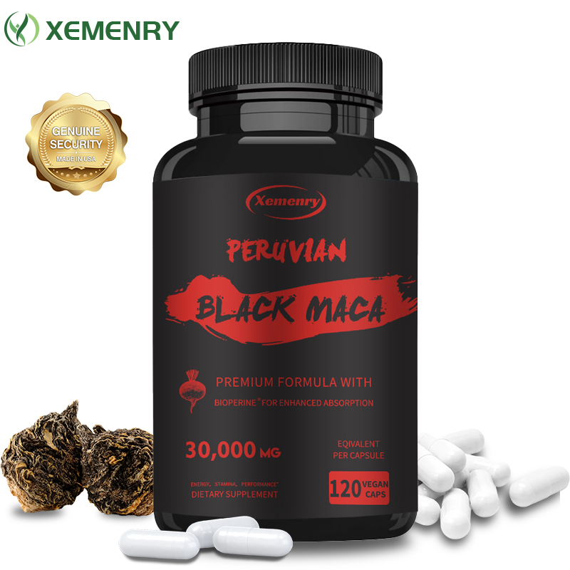 Herbal Queen - Peru'dan maksimum mukavemet siyah Maca kökü-30,000