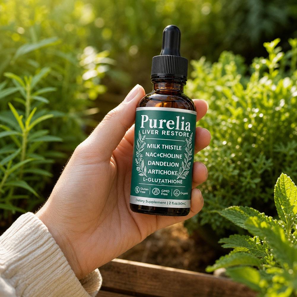 Herbal Wellness Formula - 60ml Purelia Karaciğer Onarıcı Sıvı Damlalar