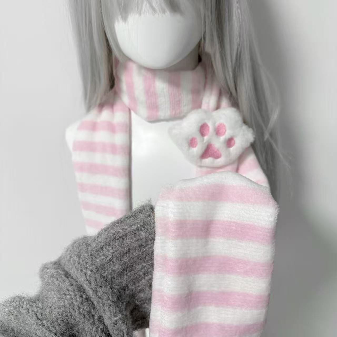 Cat Claw Bark - Kawaii Kniied Eşarp Kedi Pençe Dekorasyon