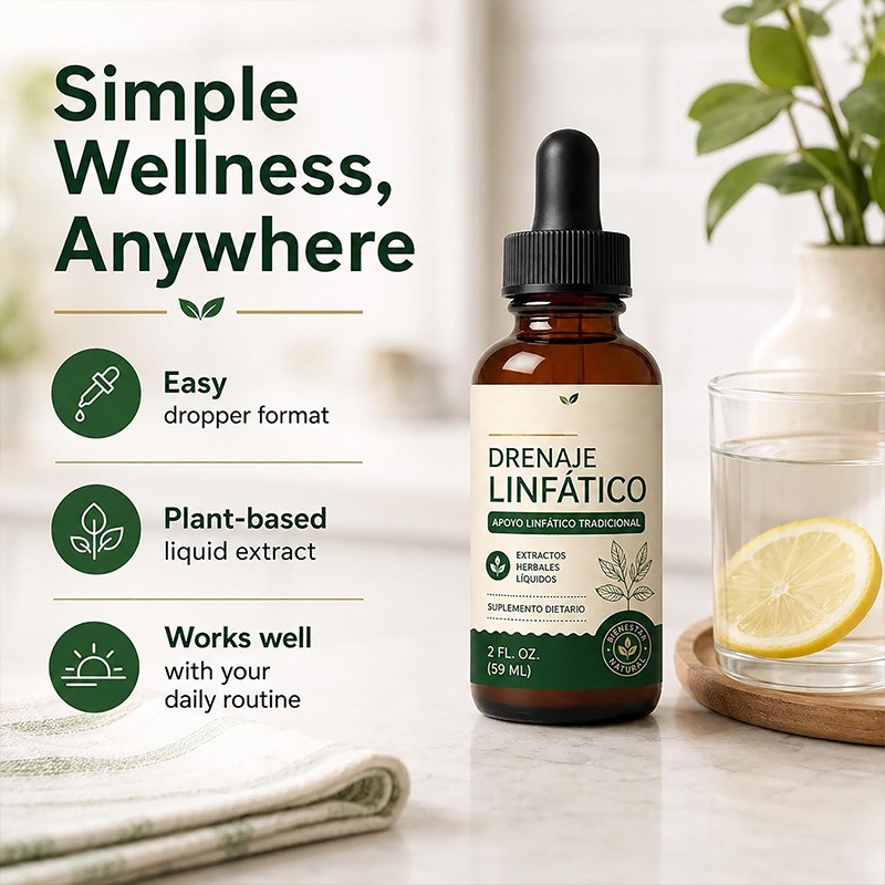 Herbal Wellness For You - 59ml Doğal Bitkisel Lenf Drenaj Damlaları