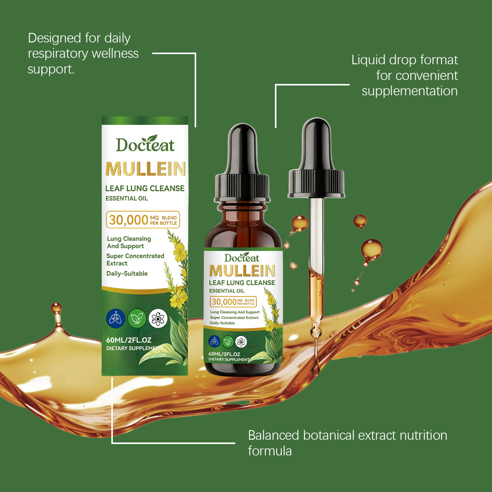 Sigara İçenler İçin Mullein Ya - Herbal Wellness Tincture incelemesi ve fiyatı