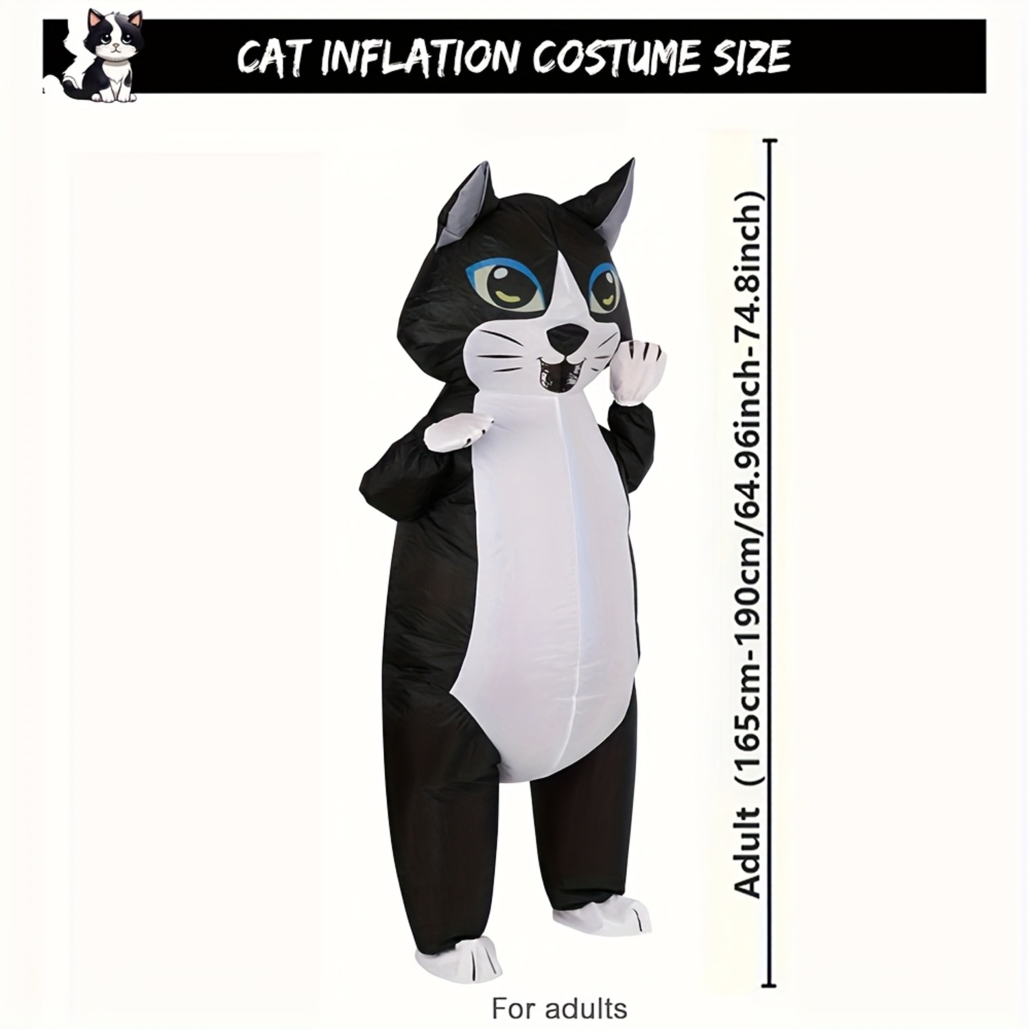 Şişme Kedi Kostümü Yetişkin, S - Cat Claw Bark incelemesi ve fiyatı